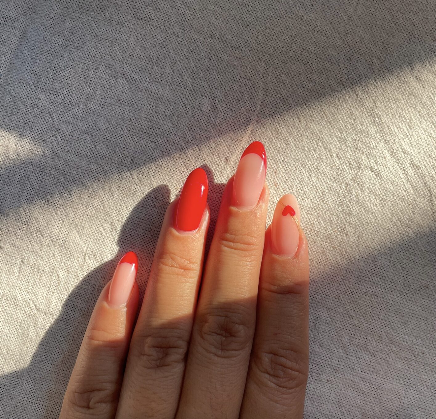 Nails & Ales - Aesthetic long nails with pink and red shades