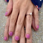 Lala Nail Land - Pink nails with a ring
