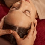 OTHER salon + barber: woman getting head massage